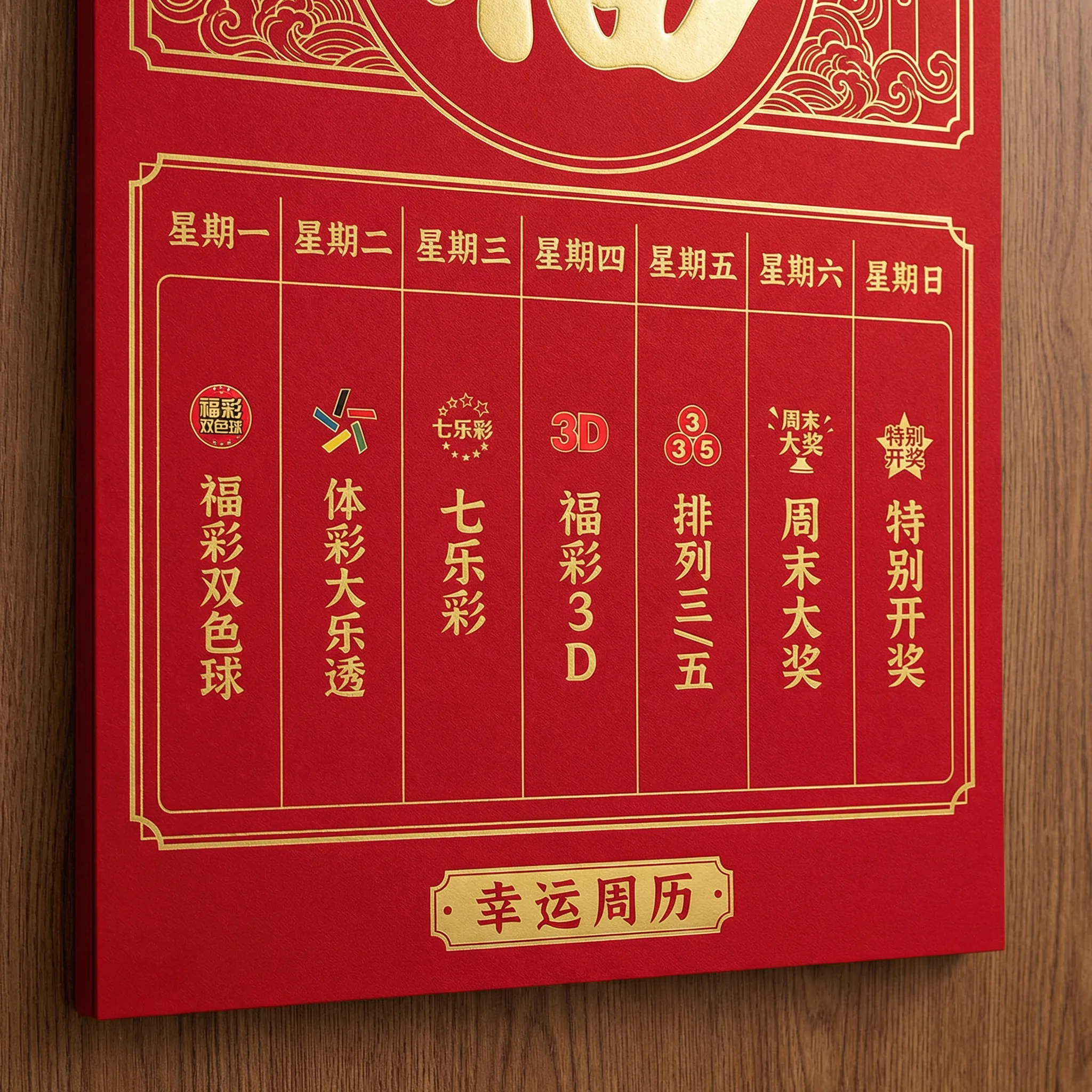 澳洲幸运5开奖日历示意图